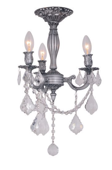 2018F13-3P  13X14  3 LIGHT  PEWTER
