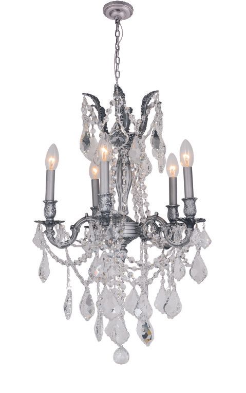 2018W17-5P  17X19  5 LIGHT  PEWTER