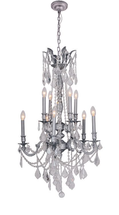 2018W23-9P  23X31  9 LIGHT  PEWTER