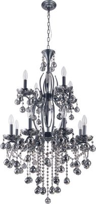 6057W28B  28X36 12 LIGHT  SMOKEY BLACK