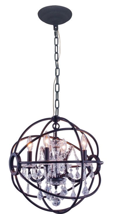 2020W17MB-911C  17X19  4 LIGHT  MATTED BLACK