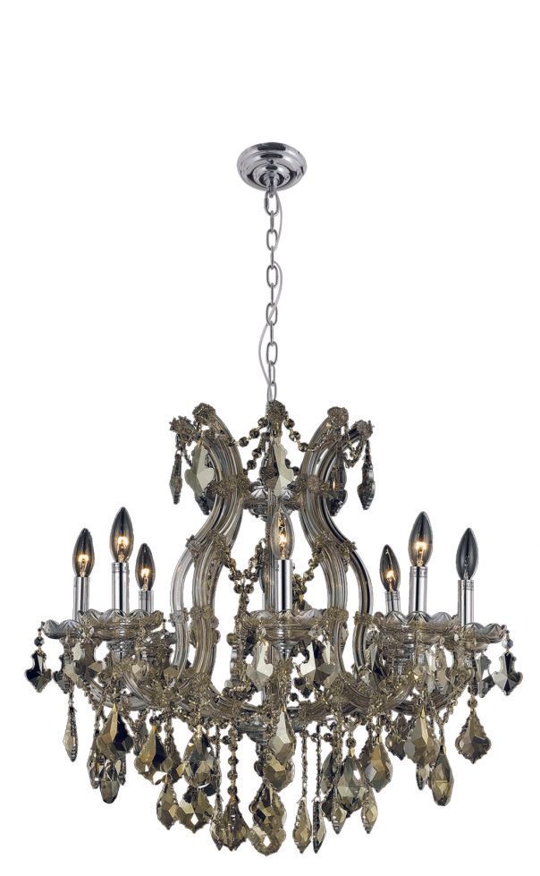 4004W26T-911T  26X27  9 LIGHT  TEAK CHROME