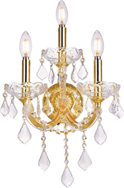 4004W13CG-911C 13X22  3 LIGHTS CLEAR GOLD