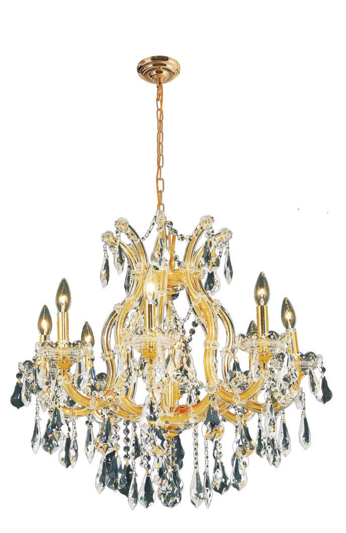 4004W26CG-917C  26X27  9 LIGHT  CLEAR GOLD