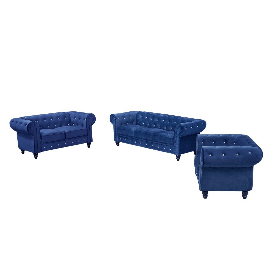 CHESTERFIELD  SOFA + LOVE  - BLUE