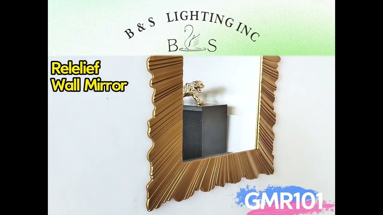 GMR101 GOLDEN LEAF WALL MIRROR