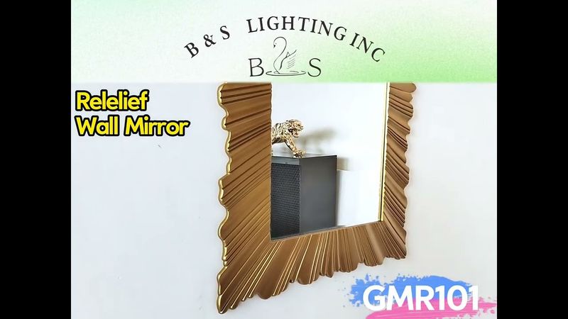 GMR101 GOLDEN LEAF WALL MIRROR