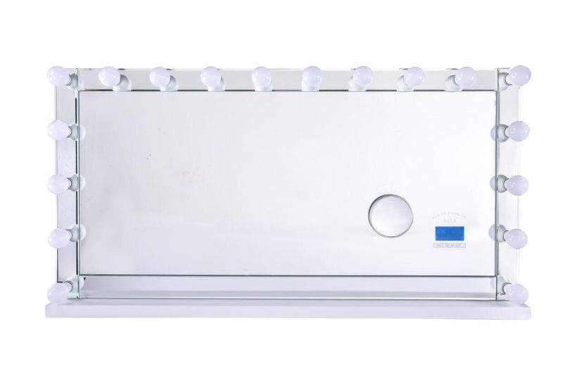 SM2856W - 28 X 56 SMART MIRROR - SILVER  BLUETOOTH SPEAKES CHARGING PORT