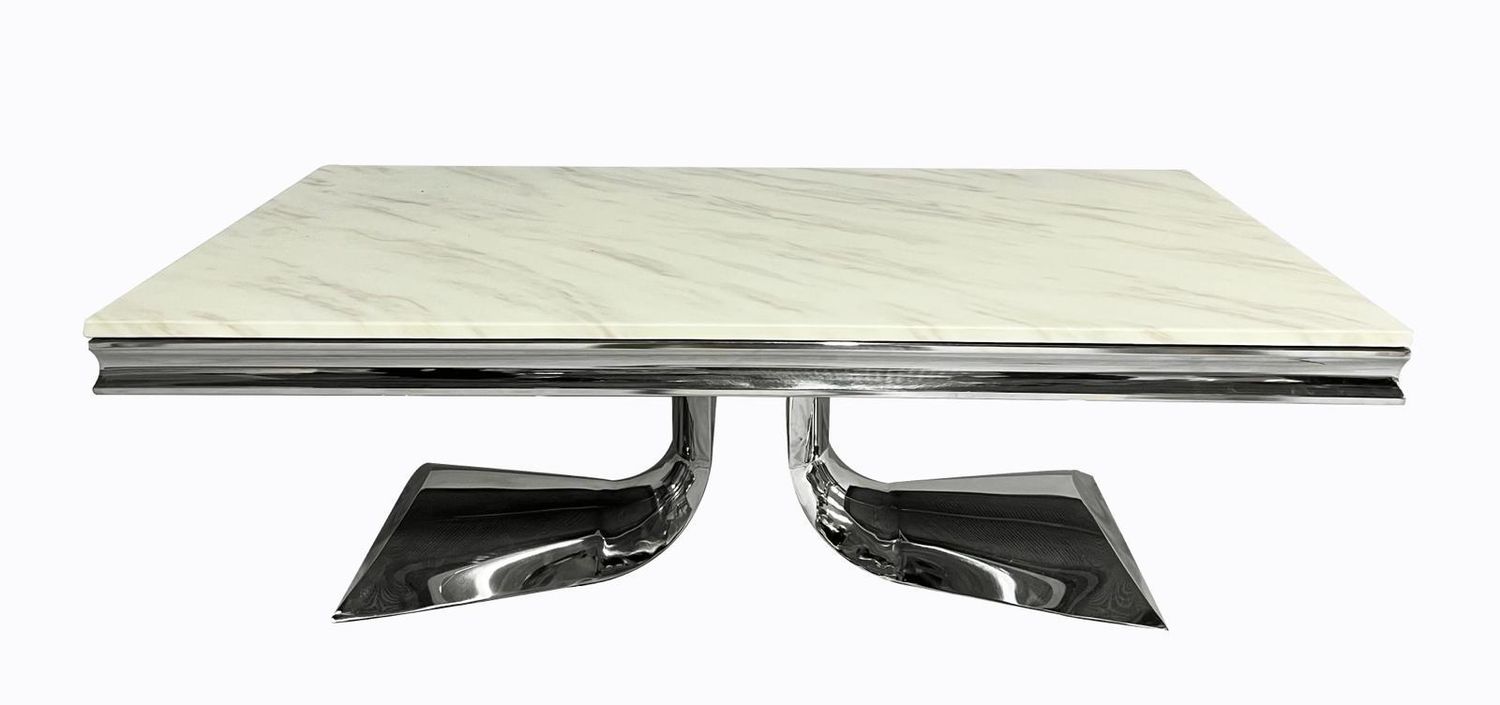 CT2003C 52X28X18 STAINLESS STEEL COFEE TABLE CHROME