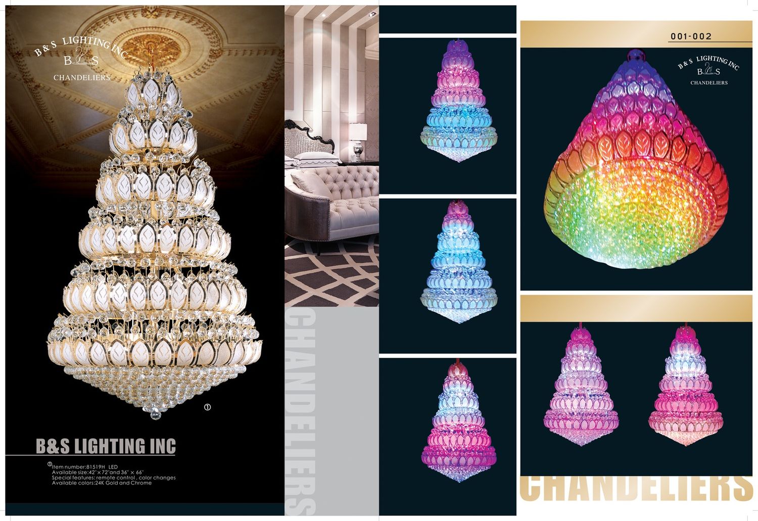 81519H 42 X 72 GOLD LED