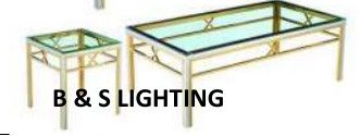 ET2009G 19 X 19 X 20 GOLD STAINLESS + GLASS END TABLE