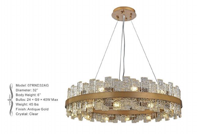 07RND32AG ROUND 32 X 6 - COSMO  ANTIQUE GOLD