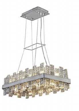 07REC24PT 24&quot; X 12&quot; COSMO PEWTER RECTANGULAR