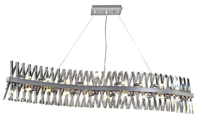 17WVE62PT 62” X 2.7” MONTREUX PEWTER WAVE