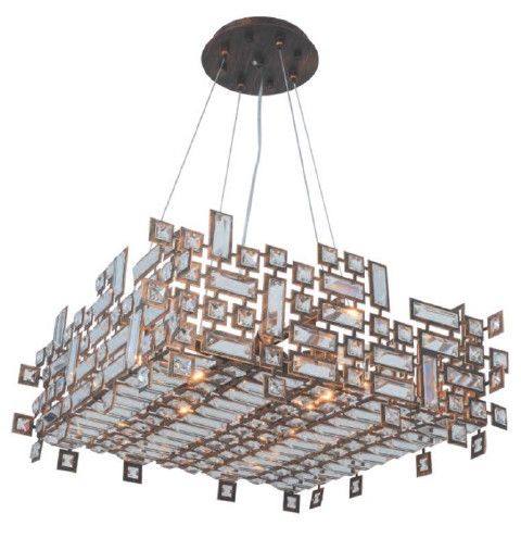01SQR23BR 22.8&quot; X 9.5&quot; BRONZE ORAN SQUARE