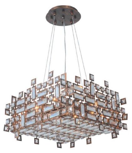 01SQR19BR 19.4&quot; X 9.5&quot; BRONZE ORAN SQUARE