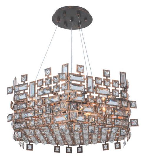 01HEX24BR 24.4&quot; X 9&quot; BRONZE ORAN HEXAGON