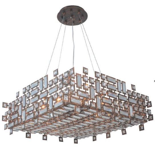 01SQR27BR 26.6&quot; X 9.5&quot; BRONZE ORAN SQUARE