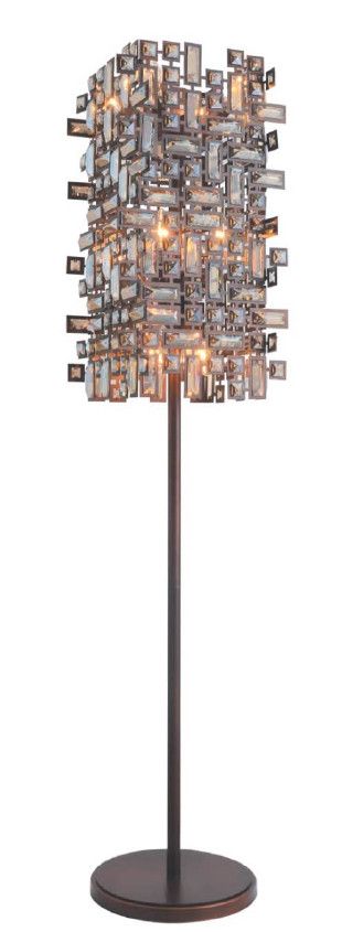 02FLR13BR 13&quot; X 62&quot; BRONZE ORAN FLOOR LAMP