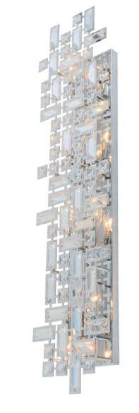 01WSC38CH 9&quot; X 38&quot; CHROME ORAN WALL SCONCE