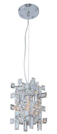 01PEN4CH 4.5&quot; X 12&quot; CHROME ORAN PENDANT
