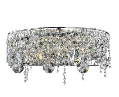 11WSC20CH 20&quot; X 10&quot; ARTIC ICE CHROME WALL SCONCE