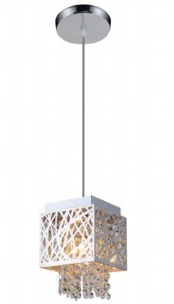 03PEN6CH 6&quot; X 5&quot; PITTSTON CHROME PENDANT