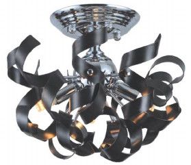 30FLT12BL 12&quot; X 10.5&quot; RIETI CHROME FLUSHMOUNT