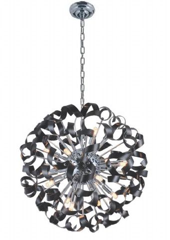30RND19BL 19&quot; X 19&quot; RIETI BLACK ROUND