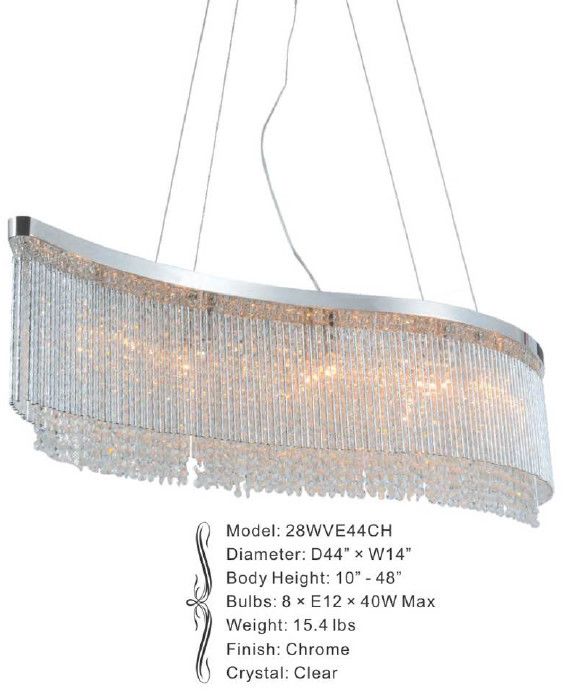 28WVE44CH D44” X W14” SOMME CHROME WAVE
