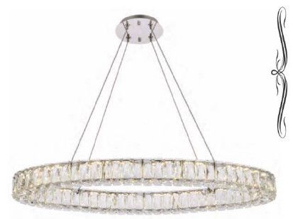 2043D35CCT 36&quot; X 16&quot; SAMSUNG LED CHROME OVAL-1 TIER