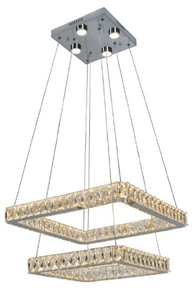 2042D22CCT 22&quot; + 17&quot; SAMSUNG LED CHROME SQUARE - 2 TIER