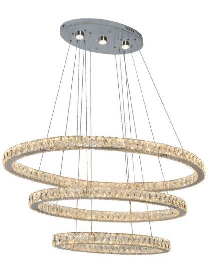 2043D47CCT 47&quot; + 36&quot; + 27&quot; SAMSUNG LED CHROME OVAL-3 TIER