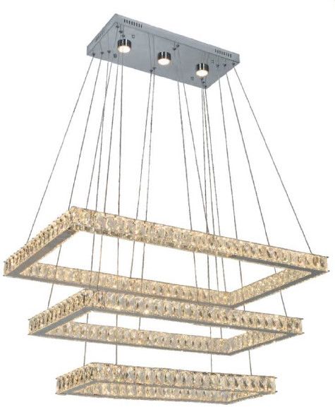 2044D39CCT 39&quot; + 33&quot; + 27&quot; SAMSUNG LED CHROME RETANGULAR-3 TIER