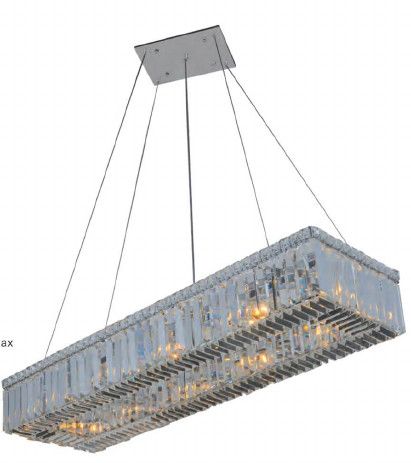 05REC29CH 29&quot; X 12&quot; RIYADH CHROME RECTANGULAR