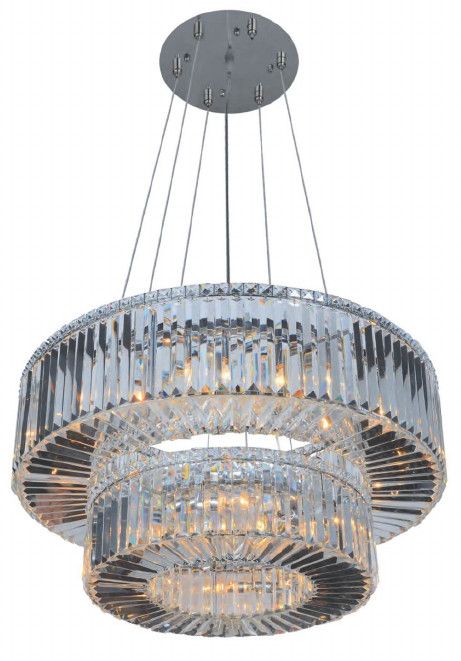 05RND36CH 36&quot; + 26&quot; RIYADH CHROME ROUND - 2 TIERS