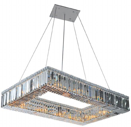 05REC43CH 43&quot; X 13&quot; RIYADH CHROME RECTANGULAR