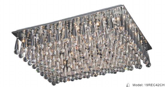 19REC42CH 42&quot; X 32&quot; ALASKA CHROME RECTANGULAR