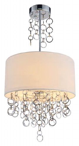 2300H18WC 17.7&quot; X 17.7&quot; PIPPA CHROME ROUND