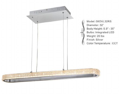 08OVL32RS 32&quot; X 5.9&quot; SILVER BAR