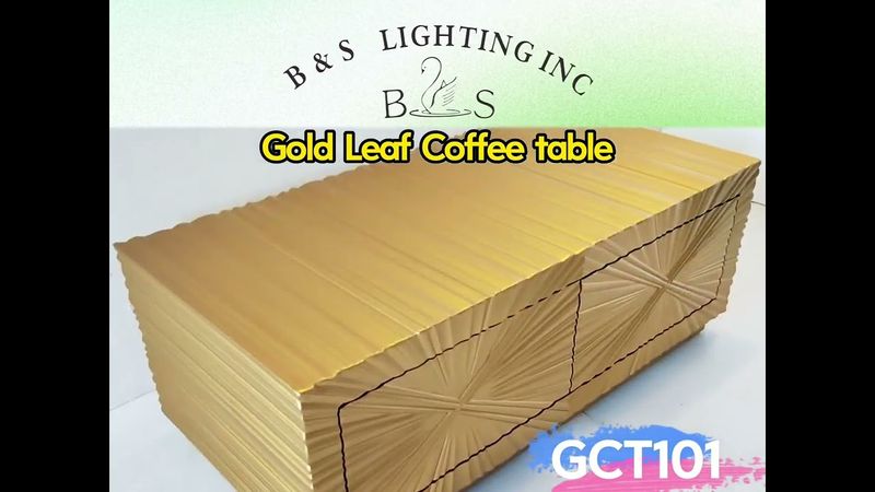 GCT101 GOLDEN LEAF COFFEE TABLE