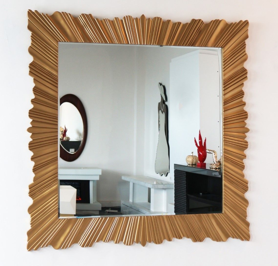 GMR102 GOLDEN LEAF WALL MIRROR