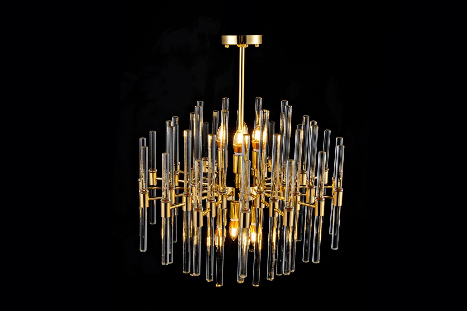 24008RND24G 24"X22" 16L TRANSITIONAL CHANDELIER
