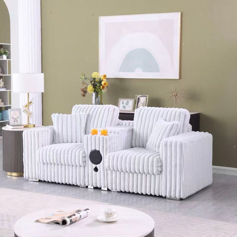 462 LOVE SEAT WITH CENTER CONSOLE 85X38X35