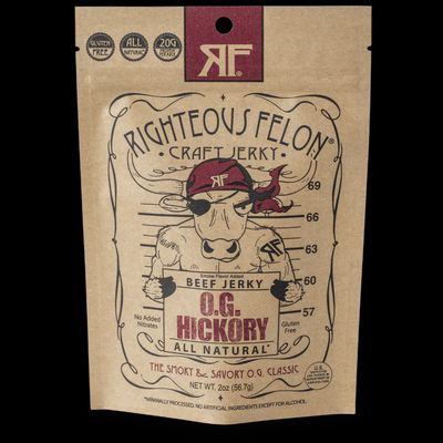 2oz Righteous Felon "OG Hickory" Beef Jerky