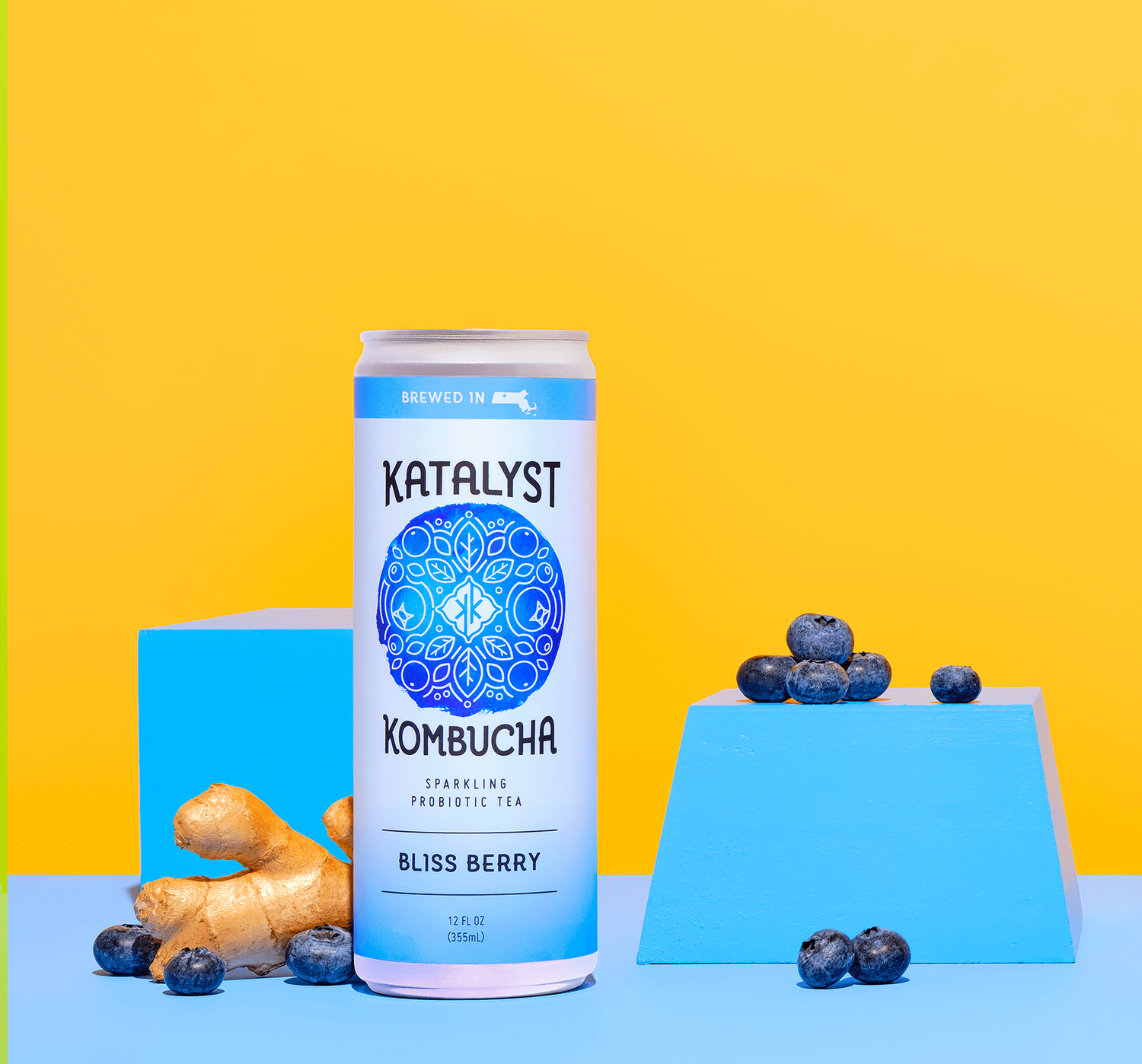 12oz-C Katalyst Kombucha "Bliss Berry"