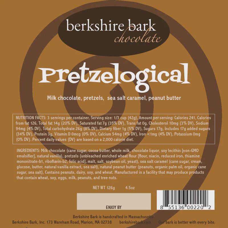 4.5oz Berkshire Bark "Pretzelogical"