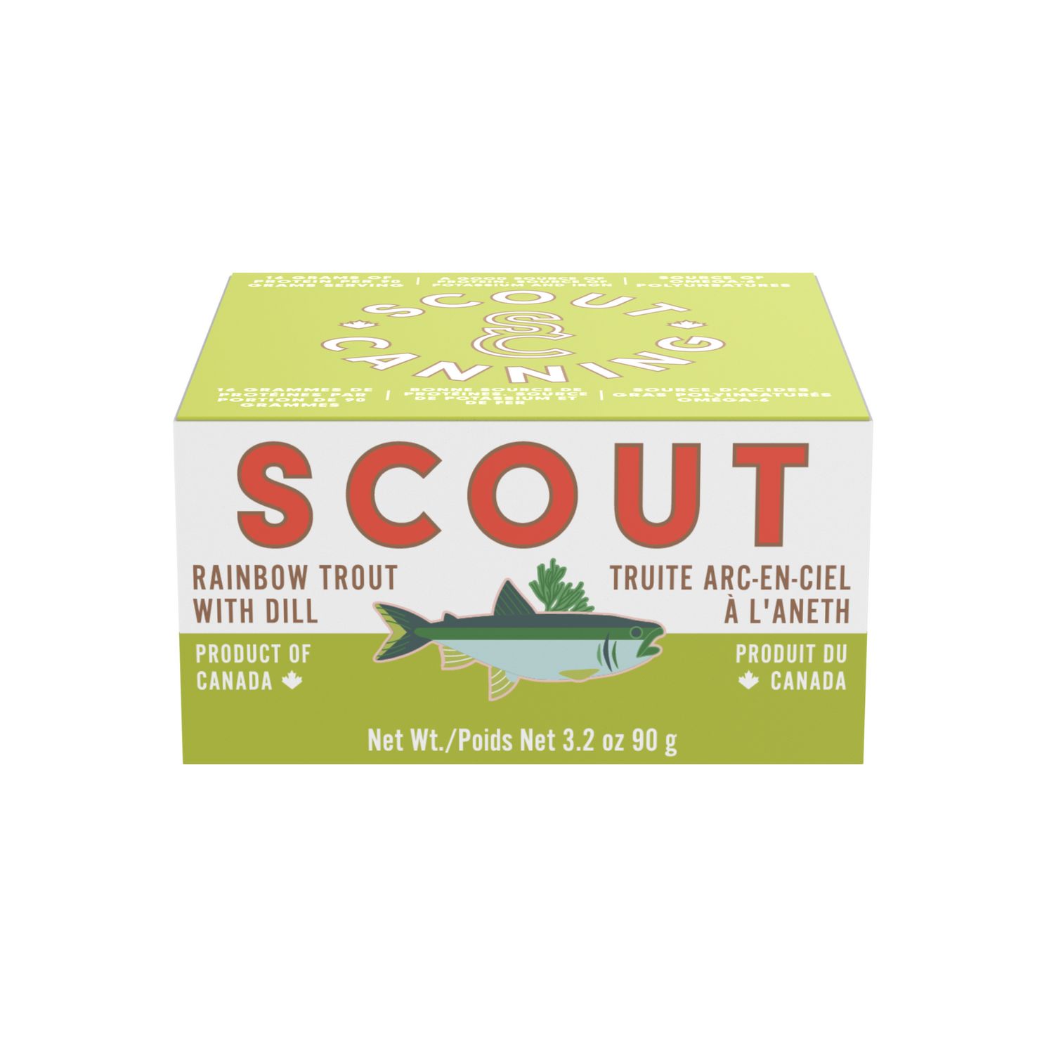 3.2oz Scout "Rainbow Trout" w/ Dill &amp; Sunflower Oil