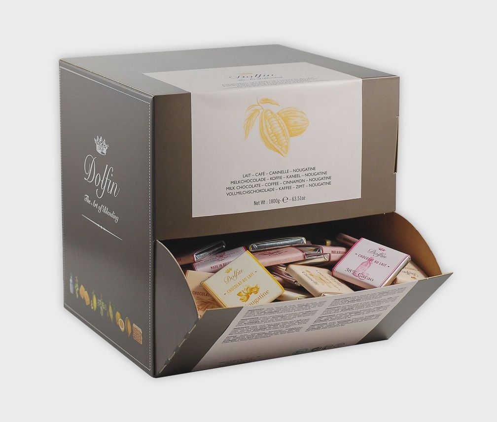 5g Dolfin "Assorted Milk Chocolate Tablettes"