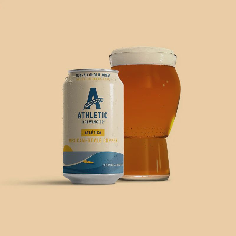 12oz-C Athletic Brewing "Atlética" NA Mexican-style Copper Beer